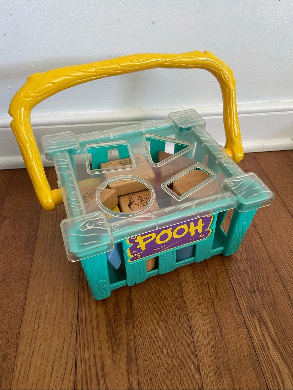 Vintage Winne the Pooh block sorter basket